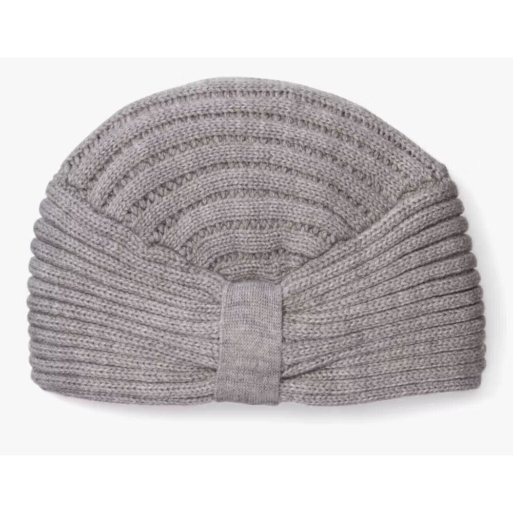 Kate Spade Cinched Beanie In Heather Gray New